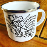 Mark Burrows X Cubic Enamel Camping Mug
