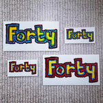 Forty Scribble Sticker Pack