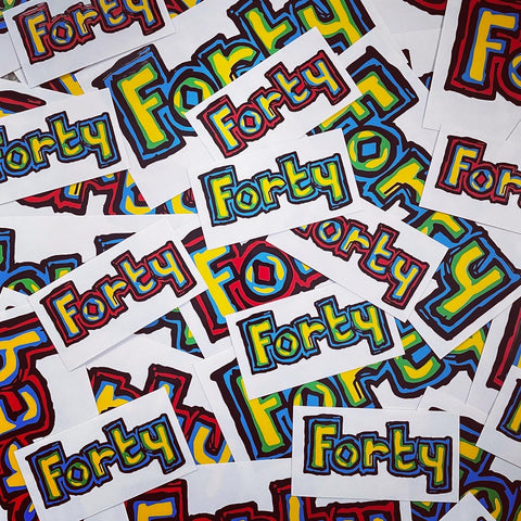 Forty Scribble Sticker Pack