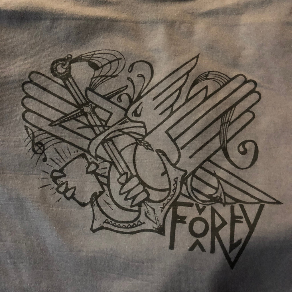 Mark Burrows X Cubic Keystone Mens Slate Grey T Shirt – fortyskateboardco
