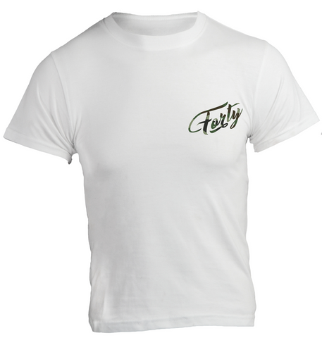 Forty OG Mens White/Camo T-Shirt