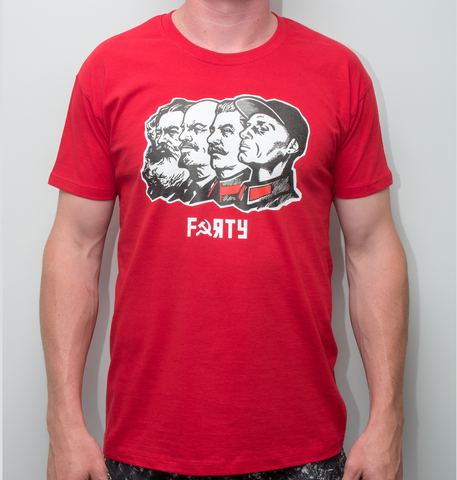 Dan Cates Squad Goals Mens Red T-Shirt